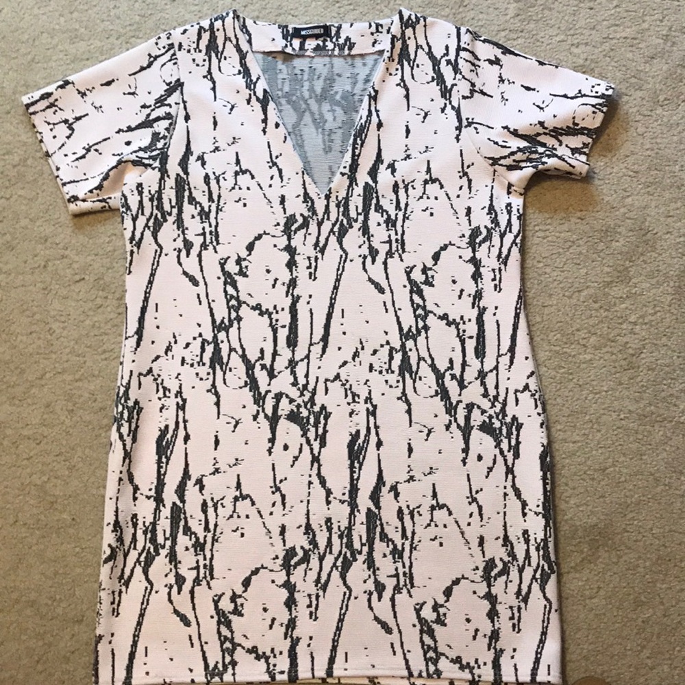 MISSGUIDED Pale Pink Dress with design size 12